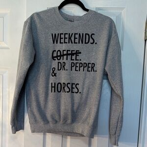 Gildan Gray Graphic Crewneck Sweater